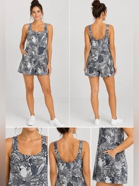 Tropical print Rompers